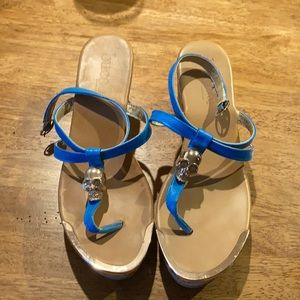 Bucco Skull Wedge Sandals